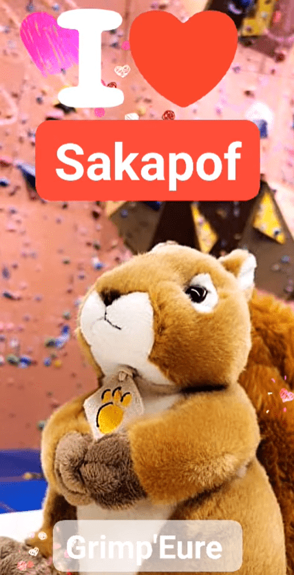 SAKAPOF : La mascotte de l'école d'escalade Grimp'Eure